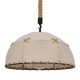 GLOBOSTAR® ANTOINETTE 01028 Vintage Κρεμαστό Φωτιστικό Οροφής με Ντουί 1 x E27 AC 220-240V IP20 - Μπεζ - Μ35 x Π35 x Υ20cm