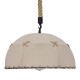 GLOBOSTAR® ANTOINETTE 01028 Vintage Κρεμαστό Φωτιστικό Οροφής με Ντουί 1 x E27 AC 220-240V IP20 - Μπεζ - Μ35 x Π35 x Υ20cm