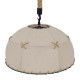 GLOBOSTAR® ANTOINETTE 01028 Vintage Κρεμαστό Φωτιστικό Οροφής με Ντουί 1 x E27 AC 220-240V IP20 - Μπεζ - Μ35 x Π35 x Υ20cm