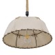 GLOBOSTAR® ANTOINETTE 01028 Vintage Κρεμαστό Φωτιστικό Οροφής με Ντουί 1 x E27 AC 220-240V IP20 - Μπεζ - Μ35 x Π35 x Υ20cm