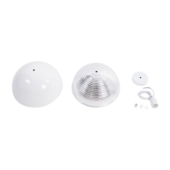 GLOBOSTAR® CHIME 01030 Μοντέρνο Κρεμαστό Φωτιστικό Οροφής με Ντουί 1 x E27 AC 220-240V IP20 - Λευκό - Μ30 x Π30 x Υ16cm GLOBOSTAR® CHIME 01030 Μοντέρνο Κρεμαστό Φωτιστικό Οροφής με Ντουί 1 x E27 AC 220-240V IP20 - Λευκό - Μ30 x Π30 x Υ16cm