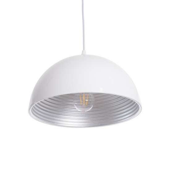 GLOBOSTAR® CHIME 01030 Μοντέρνο Κρεμαστό Φωτιστικό Οροφής με Ντουί 1 x E27 AC 220-240V IP20 - Λευκό - Μ30 x Π30 x Υ16cm GLOBOSTAR® CHIME 01030 Μοντέρνο Κρεμαστό Φωτιστικό Οροφής με Ντουί 1 x E27 AC 220-240V IP20 - Λευκό - Μ30 x Π30 x Υ16cm