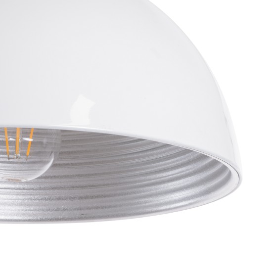 GLOBOSTAR® CHIME 01030 Μοντέρνο Κρεμαστό Φωτιστικό Οροφής με Ντουί 1 x E27 AC 220-240V IP20 - Λευκό - Μ30 x Π30 x Υ16cm GLOBOSTAR® CHIME 01030 Μοντέρνο Κρεμαστό Φωτιστικό Οροφής με Ντουί 1 x E27 AC 220-240V IP20 - Λευκό - Μ30 x Π30 x Υ16cm