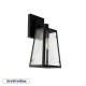 GLOBOSTAR® ASETYLIN 01032 Vintage Φωτιστικό Τοίχου - Απλίκα με Ντουί 1 x E27 AC 220-240V IP20 - Μαύρο - Μ18 x Π17 x Υ37cm