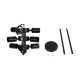 GLOBOSTAR® DELIR 01035 Μοντέρνο Φωτιστικό Οροφής με Ντουί 9 x E27 AC 220-240V IP20 - Μαύρο - Μ24 x Π24 x Υ23cm GLOBOSTAR® DELIR 01035 Μοντέρνο Φωτιστικό Οροφής με Ντουί 9 x E27 AC 220-240V IP20 - Μαύρο - Μ24 x Π24 x Υ23cm