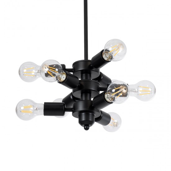 GLOBOSTAR® DELIR 01035 Μοντέρνο Φωτιστικό Οροφής με Ντουί 9 x E27 AC 220-240V IP20 - Μαύρο - Μ24 x Π24 x Υ23cm GLOBOSTAR® DELIR 01035 Μοντέρνο Φωτιστικό Οροφής με Ντουί 9 x E27 AC 220-240V IP20 - Μαύρο - Μ24 x Π24 x Υ23cm