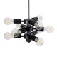 GLOBOSTAR® DELIR 01035 Μοντέρνο Φωτιστικό Οροφής με Ντουί 9 x E27 AC 220-240V IP20 - Μαύρο - Μ24 x Π24 x Υ23cm GLOBOSTAR® DELIR 01035 Μοντέρνο Φωτιστικό Οροφής με Ντουί 9 x E27 AC 220-240V IP20 - Μαύρο - Μ24 x Π24 x Υ23cm