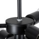 GLOBOSTAR® DELIR 01035 Μοντέρνο Φωτιστικό Οροφής με Ντουί 9 x E27 AC 220-240V IP20 - Μαύρο - Μ24 x Π24 x Υ23cm GLOBOSTAR® DELIR 01035 Μοντέρνο Φωτιστικό Οροφής με Ντουί 9 x E27 AC 220-240V IP20 - Μαύρο - Μ24 x Π24 x Υ23cm