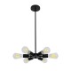 GLOBOSTAR® CONFOR 01036 Μοντέρνο Φωτιστικό Οροφής με Ντουί 6 x E27 AC 220-240V IP20 - Μαύρο - Μ26 x Π26 x Υ4cm GLOBOSTAR® CONFOR 01036 Μοντέρνο Φωτιστικό Οροφής με Ντουί 6 x E27 AC 220-240V IP20 - Μαύρο - Μ26 x Π26 x Υ4cm