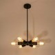 GLOBOSTAR® CONFOR 01036 Μοντέρνο Φωτιστικό Οροφής με Ντουί 6 x E27 AC 220-240V IP20 - Μαύρο - Μ26 x Π26 x Υ4cm GLOBOSTAR® CONFOR 01036 Μοντέρνο Φωτιστικό Οροφής με Ντουί 6 x E27 AC 220-240V IP20 - Μαύρο - Μ26 x Π26 x Υ4cm