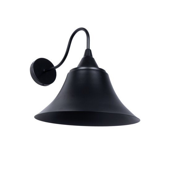 GLOBOSTAR® BELL 01038 Vintage Φωτιστικό Τοίχου - Απλίκα με Ντουί 1 x E27 AC 220-240V IP20 - Μαύρο - Μ35 x Π28.5 x Υ30cm GLOBOSTAR® BELL 01038 Vintage Φωτιστικό Τοίχου - Απλίκα με Ντουί 1 x E27 AC 220-240V IP20 - Μαύρο - Μ35 x Π28.5 x Υ30cm