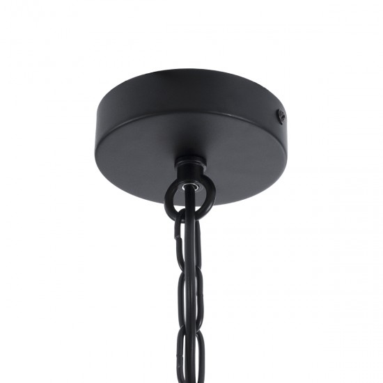 GLOBOSTAR® LIMA 01040 Vintage Κρεμαστό Φωτιστικό Οροφής με Ντουί 1 x E27 AC 220-240V IP20 - Μαύρο & Διάφανο - Μ17 x Π14 x Υ26cm GLOBOSTAR® LIMA 01040 Vintage Κρεμαστό Φωτιστικό Οροφής με Ντουί 1 x E27 AC 220-240V IP20 - Μαύρο & Διάφανο - Μ17 x Π14 x Υ26cm