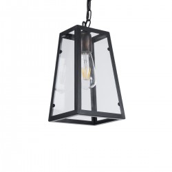 GLOBOSTAR® LIMA 01040 Vintage Κρεμαστό Φωτιστικό Οροφής με Ντουί 1 x E27 AC 220-240V IP20 - Μαύρο & Διάφανο - Μ17 x Π14 x Υ26cm GLOBOSTAR® LIMA 01040 Vintage Κρεμαστό Φωτιστικό Οροφής με Ντουί 1 x E27 AC 220-240V IP20 - Μαύρο & Διάφανο - Μ17 x Π14 x Υ26cm