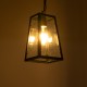 GLOBOSTAR® LIMA 01040 Vintage Κρεμαστό Φωτιστικό Οροφής με Ντουί 1 x E27 AC 220-240V IP20 - Μαύρο & Διάφανο - Μ17 x Π14 x Υ26cm GLOBOSTAR® LIMA 01040 Vintage Κρεμαστό Φωτιστικό Οροφής με Ντουί 1 x E27 AC 220-240V IP20 - Μαύρο & Διάφανο - Μ17 x Π14 x Υ26cm