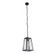 GLOBOSTAR® LIMA 01040 Vintage Κρεμαστό Φωτιστικό Οροφής με Ντουί 1 x E27 AC 220-240V IP20 - Μαύρο & Διάφανο - Μ17 x Π14 x Υ26cm GLOBOSTAR® LIMA 01040 Vintage Κρεμαστό Φωτιστικό Οροφής με Ντουί 1 x E27 AC 220-240V IP20 - Μαύρο & Διάφανο - Μ17 x Π14 x Υ26cm