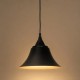 GLOBOSTAR® CLOCHER 01041 Vintage Κρεμαστό Φωτιστικό Οροφής με Ντουί 1 x E27 AC 220-240V IP20 - Μαύρο - Μ29 x Π29 x Υ34cm