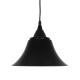 GLOBOSTAR® CLOCHER 01041 Vintage Κρεμαστό Φωτιστικό Οροφής με Ντουί 1 x E27 AC 220-240V IP20 - Μαύρο - Μ29 x Π29 x Υ34cm