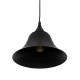 GLOBOSTAR® CLOCHER 01041 Vintage Κρεμαστό Φωτιστικό Οροφής με Ντουί 1 x E27 AC 220-240V IP20 - Μαύρο - Μ29 x Π29 x Υ34cm