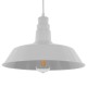 GLOBOSTAR® RAY 01043 Vintage Κρεμαστό Φωτιστικό Οροφής με Ντουί 1 x E27 AC 220-240V IP20 - Λευκό - Μ36 x Π36 x Υ25cm