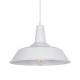 GLOBOSTAR® RAY 01043 Vintage Κρεμαστό Φωτιστικό Οροφής με Ντουί 1 x E27 AC 220-240V IP20 - Λευκό - Μ36 x Π36 x Υ25cm