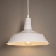GLOBOSTAR® RAY 01043 Vintage Κρεμαστό Φωτιστικό Οροφής με Ντουί 1 x E27 AC 220-240V IP20 - Λευκό - Μ36 x Π36 x Υ25cm