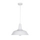 GLOBOSTAR® RAY 01043 Vintage Κρεμαστό Φωτιστικό Οροφής με Ντουί 1 x E27 AC 220-240V IP20 - Λευκό - Μ36 x Π36 x Υ25cm