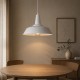 GLOBOSTAR® RAY 01043 Vintage Κρεμαστό Φωτιστικό Οροφής με Ντουί 1 x E27 AC 220-240V IP20 - Λευκό - Μ36 x Π36 x Υ25cm