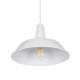 GLOBOSTAR® RAY 01043 Vintage Κρεμαστό Φωτιστικό Οροφής με Ντουί 1 x E27 AC 220-240V IP20 - Λευκό - Μ36 x Π36 x Υ25cm