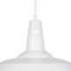 GLOBOSTAR® RAY 01043 Vintage Κρεμαστό Φωτιστικό Οροφής με Ντουί 1 x E27 AC 220-240V IP20 - Λευκό - Μ36 x Π36 x Υ25cm