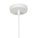 GLOBOSTAR® RAY 01043 Vintage Κρεμαστό Φωτιστικό Οροφής με Ντουί 1 x E27 AC 220-240V IP20 - Λευκό - Μ36 x Π36 x Υ25cm