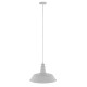GLOBOSTAR® RAY 01043 Vintage Κρεμαστό Φωτιστικό Οροφής με Ντουί 1 x E27 AC 220-240V IP20 - Λευκό - Μ36 x Π36 x Υ25cm