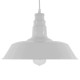 GLOBOSTAR® RAY 01043 Vintage Κρεμαστό Φωτιστικό Οροφής με Ντουί 1 x E27 AC 220-240V IP20 - Λευκό - Μ36 x Π36 x Υ25cm