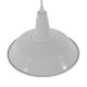 GLOBOSTAR® RAY 01044 Vintage Κρεμαστό Φωτιστικό Οροφής με Ντουί 1 x E27 AC 220-240V IP20 - Λευκό - Μ26 x Π26 x Υ25cm