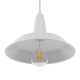GLOBOSTAR® RAY 01044 Vintage Κρεμαστό Φωτιστικό Οροφής με Ντουί 1 x E27 AC 220-240V IP20 - Λευκό - Μ26 x Π26 x Υ25cm
