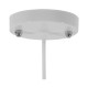 GLOBOSTAR® RAY 01044 Vintage Κρεμαστό Φωτιστικό Οροφής με Ντουί 1 x E27 AC 220-240V IP20 - Λευκό - Μ26 x Π26 x Υ25cm