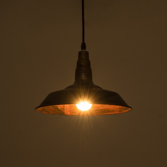 GLOBOSTAR® RAY 01047 Vintage Κρεμαστό Φωτιστικό Οροφής με Ντουί 1 x E27 AC 220-240V IP20 - Χάλκινο - Μ26 x Π26 x Υ20cm