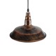 GLOBOSTAR® RAY 01047 Vintage Κρεμαστό Φωτιστικό Οροφής με Ντουί 1 x E27 AC 220-240V IP20 - Χάλκινο - Μ26 x Π26 x Υ20cm