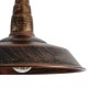GLOBOSTAR® RAY 01047 Vintage Κρεμαστό Φωτιστικό Οροφής με Ντουί 1 x E27 AC 220-240V IP20 - Χάλκινο - Μ26 x Π26 x Υ20cm