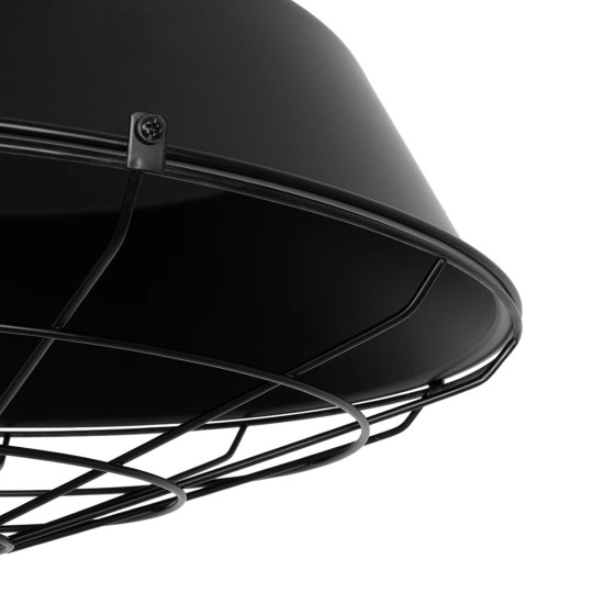 GLOBOSTAR® RAY 01048 Vintage Κρεμαστό Φωτιστικό Οροφής με Ντουί 1 x E27 AC 220-240V IP20 - Μαύρο - Μ46 x Π46 x Υ39cm GLOBOSTAR® RAY 01048 Vintage Κρεμαστό Φωτιστικό Οροφής με Ντουί 1 x E27 AC 220-240V IP20 - Μαύρο - Μ46 x Π46 x Υ39cm