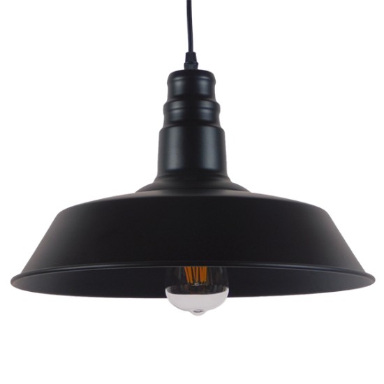 GLOBOSTAR® RAY 01049 Vintage Κρεμαστό Φωτιστικό Οροφής με Ντουί 1 x E27 AC 220-240V IP20 - Μαύρο - Μ36 x Π36 x Υ25cm GLOBOSTAR® RAY 01049 Vintage Κρεμαστό Φωτιστικό Οροφής με Ντουί 1 x E27 AC 220-240V IP20 - Μαύρο - Μ36 x Π36 x Υ25cm