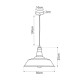 GLOBOSTAR® RAY 01049 Vintage Κρεμαστό Φωτιστικό Οροφής με Ντουί 1 x E27 AC 220-240V IP20 - Μαύρο - Μ36 x Π36 x Υ25cm GLOBOSTAR® RAY 01049 Vintage Κρεμαστό Φωτιστικό Οροφής με Ντουί 1 x E27 AC 220-240V IP20 - Μαύρο - Μ36 x Π36 x Υ25cm