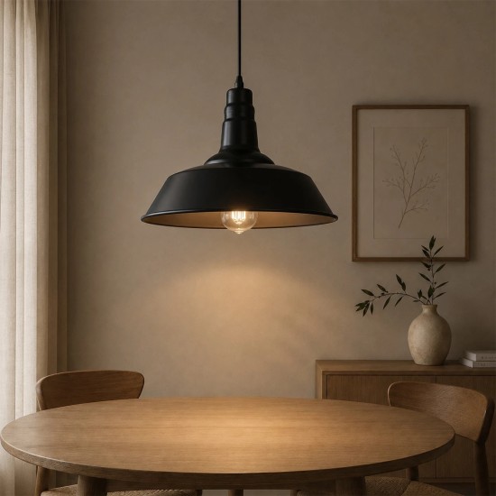 GLOBOSTAR® RAY 01049 Vintage Κρεμαστό Φωτιστικό Οροφής με Ντουί 1 x E27 AC 220-240V IP20 - Μαύρο - Μ36 x Π36 x Υ25cm GLOBOSTAR® RAY 01049 Vintage Κρεμαστό Φωτιστικό Οροφής με Ντουί 1 x E27 AC 220-240V IP20 - Μαύρο - Μ36 x Π36 x Υ25cm