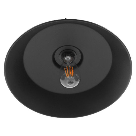GLOBOSTAR® RAY 01049 Vintage Κρεμαστό Φωτιστικό Οροφής με Ντουί 1 x E27 AC 220-240V IP20 - Μαύρο - Μ36 x Π36 x Υ25cm GLOBOSTAR® RAY 01049 Vintage Κρεμαστό Φωτιστικό Οροφής με Ντουί 1 x E27 AC 220-240V IP20 - Μαύρο - Μ36 x Π36 x Υ25cm
