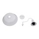 GLOBOSTAR® SORD 01051 Vintage Φωτιστικό Τοίχου - Απλίκα με Ντουί 1 x E27 AC 220-240V IP20 - Λευκό - Μ36 x Π42 x Υ32cm GLOBOSTAR® SORD 01051 Vintage Φωτιστικό Τοίχου - Απλίκα με Ντουί 1 x E27 AC 220-240V IP20 - Λευκό - Μ36 x Π42 x Υ32cm