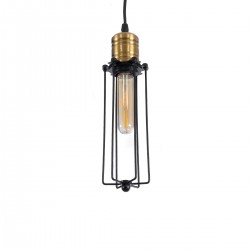GLOBOSTAR® KLECE 01057 Vintage Κρεμαστό Φωτιστικό Οροφής με Ντουί 1 x E27 AC 220-240V IP20 - Μαύρο & Χρυσό - Μ8 x Π8 x Υ28cm GLOBOSTAR® KLECE 01057 Vintage Κρεμαστό Φωτιστικό Οροφής με Ντουί 1 x E27 AC 220-240V IP20 - Μαύρο & Χρυσό - Μ8 x Π8 x Υ28cm