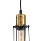 GLOBOSTAR® KLECE 01057 Vintage Κρεμαστό Φωτιστικό Οροφής με Ντουί 1 x E27 AC 220-240V IP20 - Μαύρο & Χρυσό - Μ8 x Π8 x Υ28cm GLOBOSTAR® KLECE 01057 Vintage Κρεμαστό Φωτιστικό Οροφής με Ντουί 1 x E27 AC 220-240V IP20 - Μαύρο & Χρυσό - Μ8 x Π8 x Υ28cm