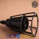GLOBOSTAR® DROPS 01059 Vintage Κρεμαστό Φωτιστικό Οροφής με Ντουί 6 x E27 AC 220-240V IP20 - Μαύρο - 120cm