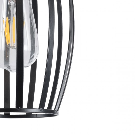GLOBOSTAR® ZEBRA 01062 Μοντέρνο Κρεμαστό Φωτιστικό Οροφής με Ντουί 1 x E27 AC 220-240V IP20 - Μαύρο - Μ15 x Π15 x Υ24cm GLOBOSTAR® ZEBRA 01062 Μοντέρνο Κρεμαστό Φωτιστικό Οροφής με Ντουί 1 x E27 AC 220-240V IP20 - Μαύρο - Μ15 x Π15 x Υ24cm