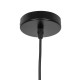GLOBOSTAR® TRIANGLE 01063 Μοντέρνο Κρεμαστό Φωτιστικό Οροφής με Ντουί 1 x E27 AC 220-240V IP20 - Μαύρο - Μ25 x Π25 x Y21cm