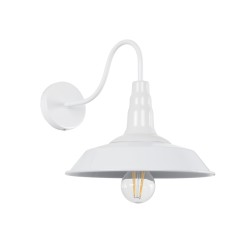 GLOBOSTAR® RAY 01066 Vintage Φωτιστικό Τοίχου - Απλίκα με Ντουί 1 x E27 AC 220-240V IP20 - Λευκό - Μ26 x Π37 x Υ32cm GLOBOSTAR® RAY 01066 Vintage Φωτιστικό Τοίχου - Απλίκα με Ντουί 1 x E27 AC 220-240V IP20 - Λευκό - Μ26 x Π37 x Υ32cm